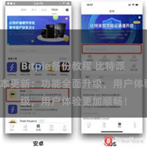 Bitpie备份教程 比特派钱包最新版本更新：功能全面升级，用户体验更加顺畅！