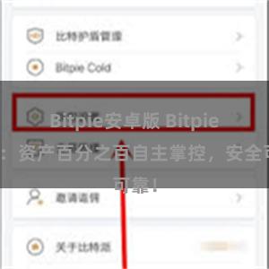 Bitpie安卓版 Bitpie钱包：资产百分之百自主掌控，安全可靠！