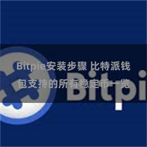 Bitpie安装步骤 比特派钱包支持的所有稳定币一览